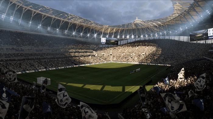 Image of a full stadium in FIFA 22.