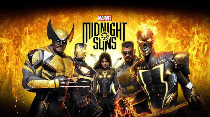 Image of Wolverine, Iron Man, Lilith, Blade, and Ghost Rider in Marvel's Midnight Suns.