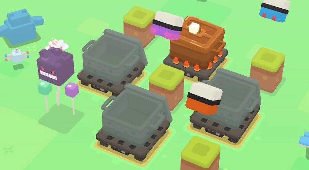 The four pots used in Pokémon Quest recipes.