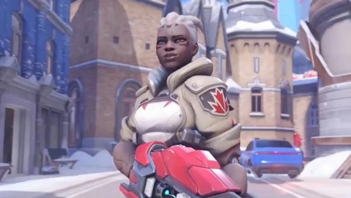 An image of Sojourn from Overwatch 2.
