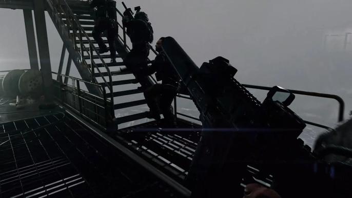 Image of Modern Warfare 2 soldiers climbing staircase