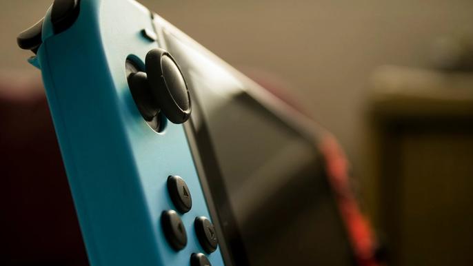 Nintendo Switch angled shot