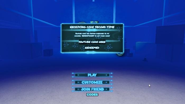 Screenshot of the Solo Blox Leveling code redemption screen
