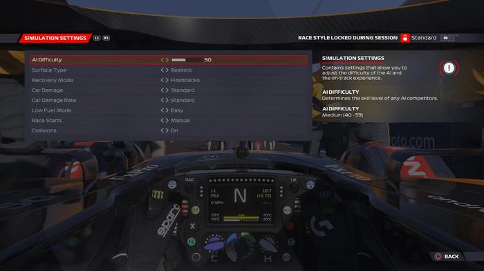 f1 22, change difficulty