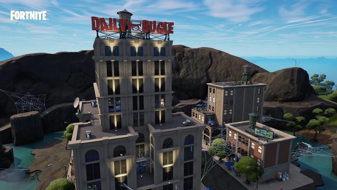 Image of the Daily Bugle in Fortnite.