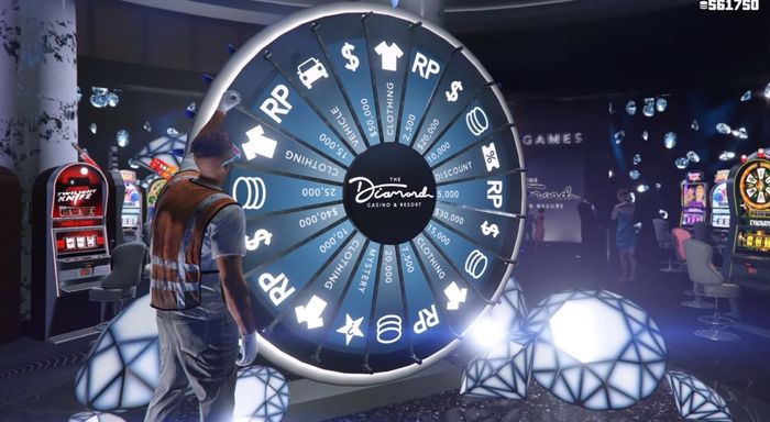 A wheel spin in GTA Online.