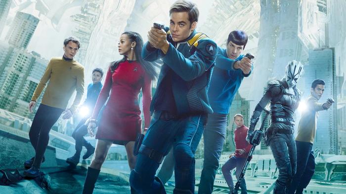 Star Trek Beyond poster features the entire cast.