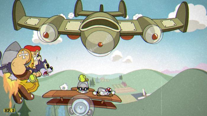 The Howling Aces phase 1 in Cuphead: The Delicious Last Course.