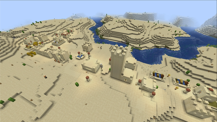 Minecraft desert village