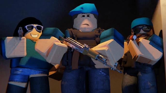 Image of Roblox soldiers in Arsenal.