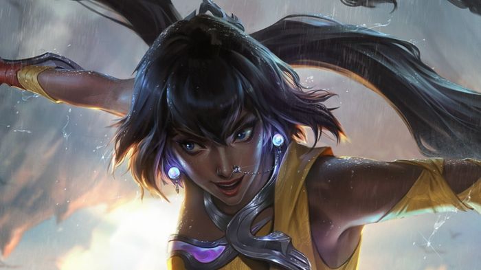 Nilah from the promo trailer in League of Legends