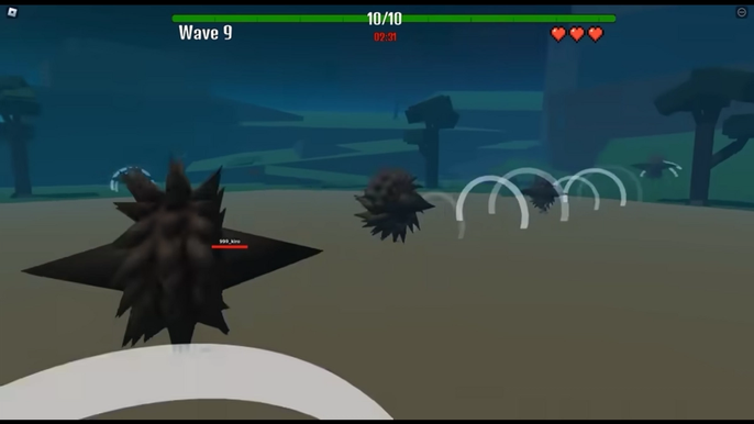 Gameplay snippet from Elemental Warfare on Roblox