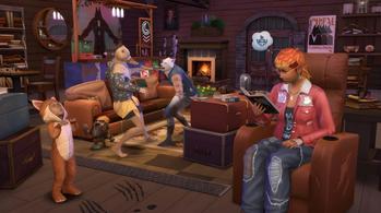 A promo screenshot for The Sims 4 Werewolves.