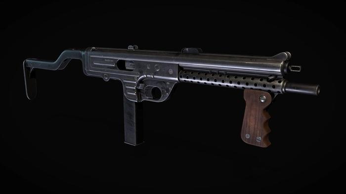 Image showing Armaguerra 43 SMG on black background