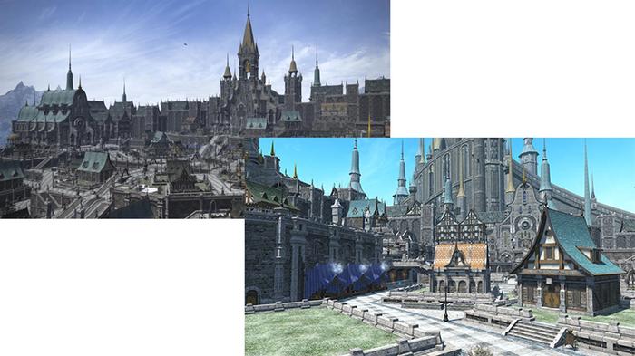Final Fantasy XIV Ishgard housing is divided into Private and Free Company wards.