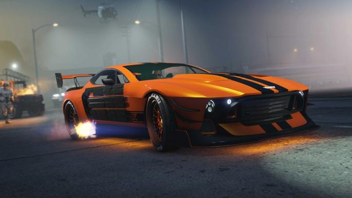 GTA Online Orange Dewbauchee Champion Vehicle