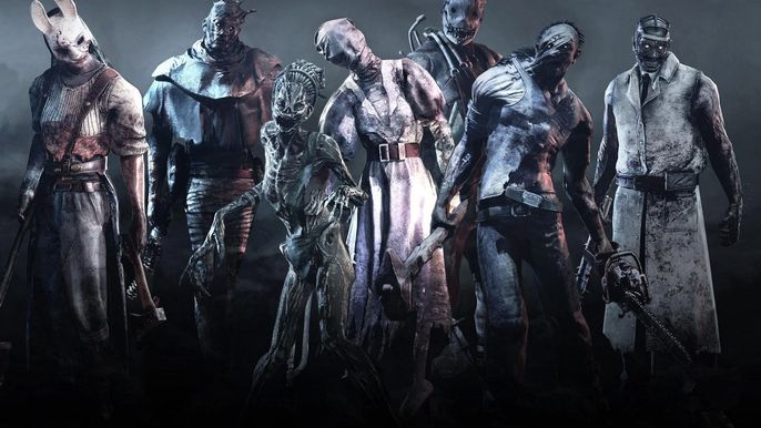 Image of various killers in Dead By Daylight.