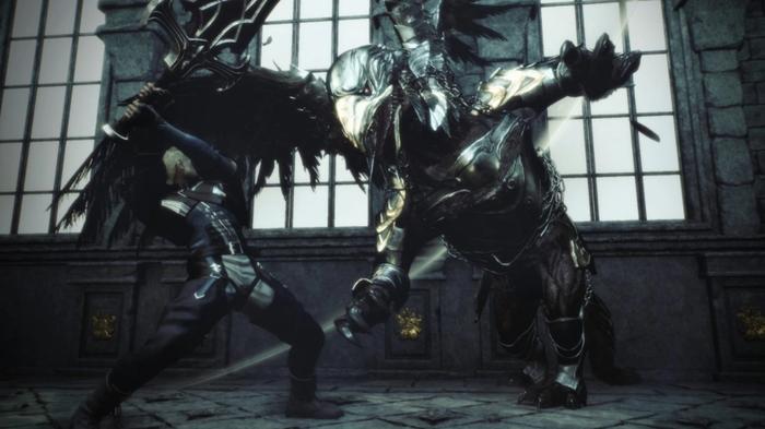 Stranger of Paradise Final Fantasy Origin Jack fighting giant metal bird
