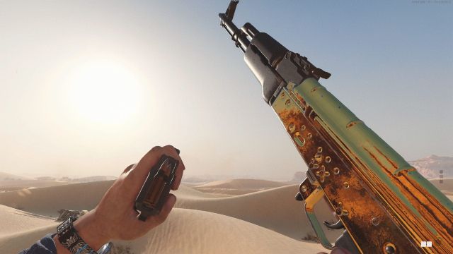 Image showing golden AK-47 assault rifle