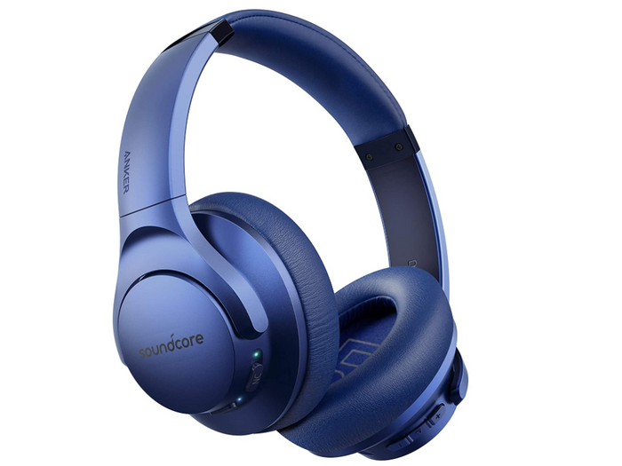 best budget wireless headphones, product image of blue headphones