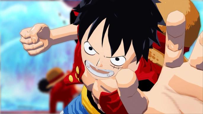 The main character posing in One Piece.