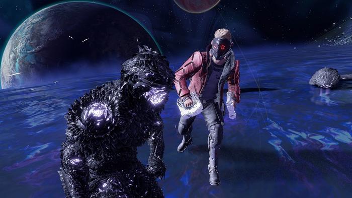 Guardians of the Galaxy Star-Lord fighting off shadow creature final battle