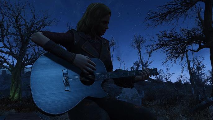 A screenshot of a Fallout rockstar.