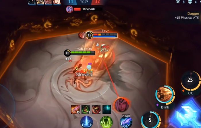 In-game screenshot of Yin inside his domain during his ultimate ability in Mobile Legends.