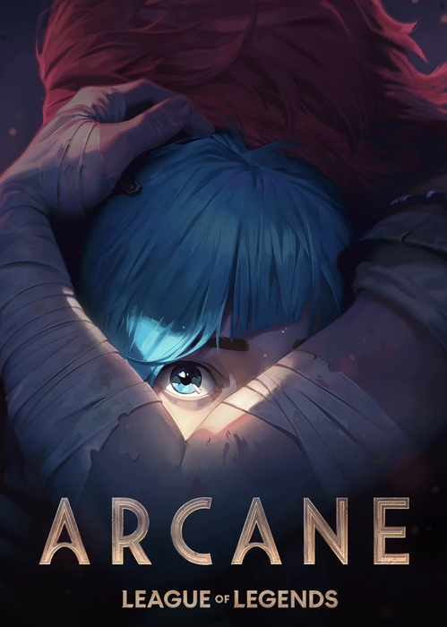 This is the official poster of the upcoming Netflix Anime series, Arcane.