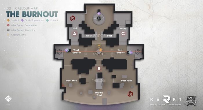 Trials of Osiris Burnout Callout Map