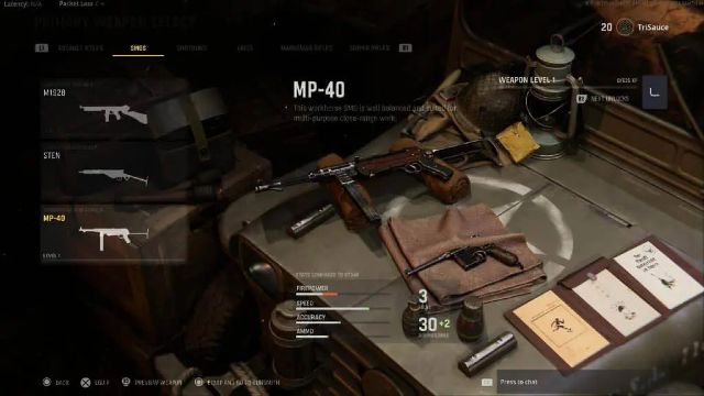 MP40 Call of Duty: Vanguard