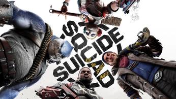 Image of King Shark Harley Quinn, Captain Boomerang, and Deadshot in Suicide Squad: Kill The Justice League