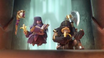Image of a mage and executioner in Clash of Clans.