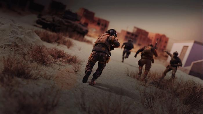 Image showing Modern Warfare 2 players sprinting