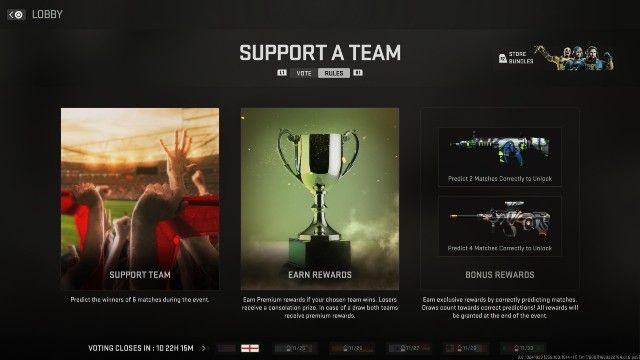 Call of Duty Support A Team weapon blueprints