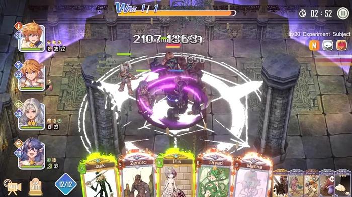 Screenshot from Ragnarok: The Lost Memories, showing the combat menu during battle