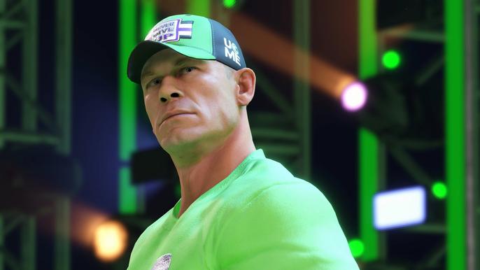 John Cena looks wistfully into the distance.