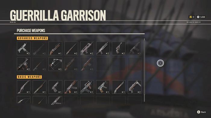 The Far Cry 6 Guerrilla Garrison for purchasing new weapons can be built at a Guerilla Camp.