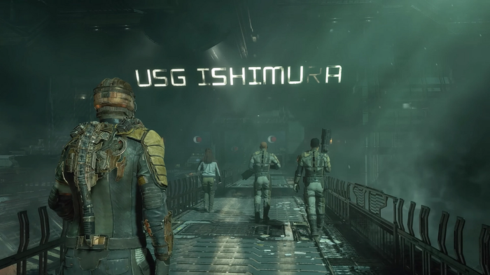 Isaac approaching the USG Ishimura in Dead Space Remake