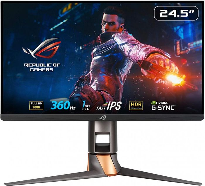 best monitor for competitive gaming, product image of a black 360Hz gaming monitor