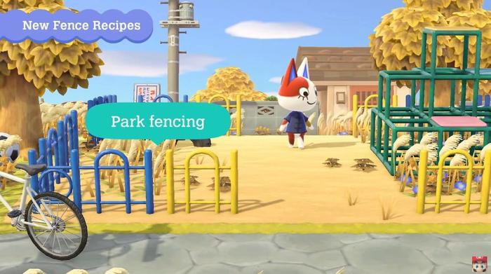 Park fencing in Animal Crossing New Horizons