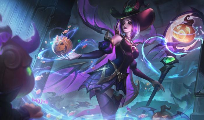 Splash art for Bewitching LeBlanc in League of Legends