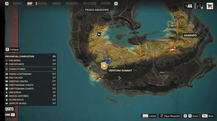 A map partially explored in Far Cry 6. 