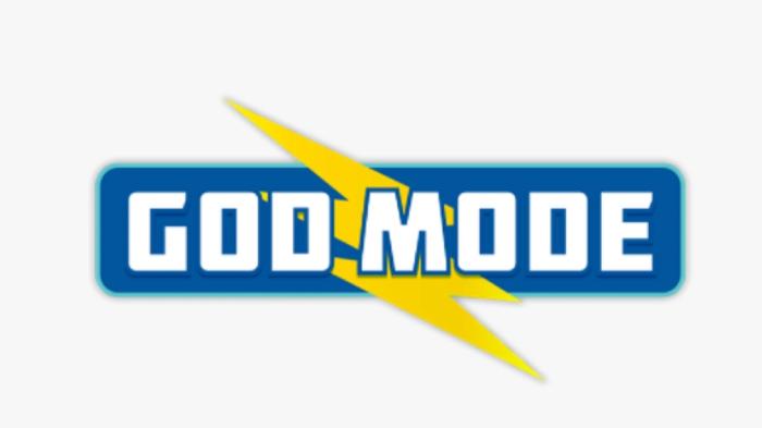 Screenshot from BitLife, showing the God Mode logo