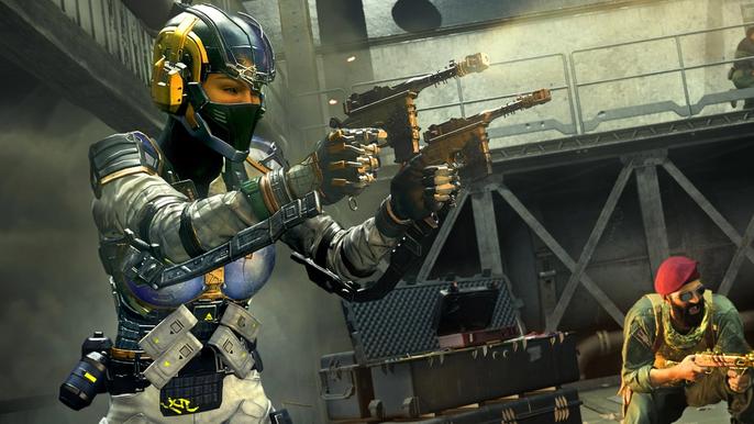 Image showing Warzone player firing Akimbo pistols