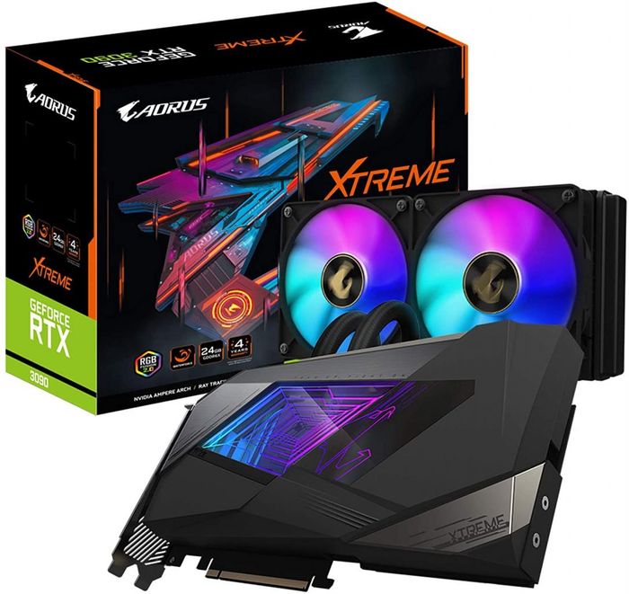 GIGABYTE AORUS GeForce RTX 3090 Xtreme WATERFORCE 24G Graphics Card