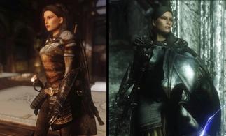 An image of Lydia in Skyrim.