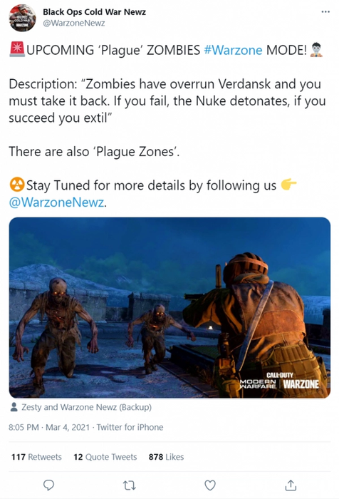 Warzone Plague Mode Leak