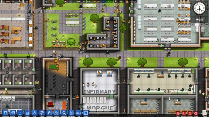 A prison for inmates, built by the player.