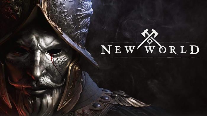 New World logo beside a metal mask.